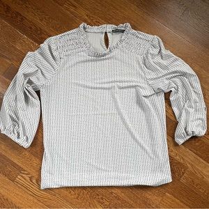 Adrianna Papell dot blouse, medium (probably)